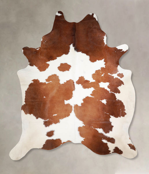 Brown and White Cowhide Rug #A34390