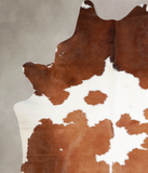 Brown and White Cowhide Rug #A34390