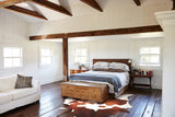 Brown and White Cowhide Rug #A34390
