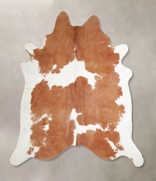 Brown and White Cowhide Rug #A34396