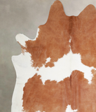 Brown and White Cowhide Rug #A34396