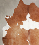 Brown and White Cowhide Rug #A34406