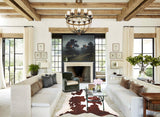 Brown and White Cowhide Rug #A34418