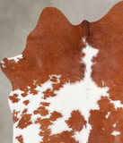Brown and White Cowhide Rug #A34419