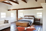 Brown and White Cowhide Rug #A34419