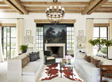 Brown and White Cowhide Rug #A34429