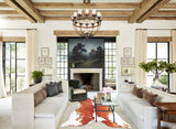 Brown and White Cowhide Rug #A34451