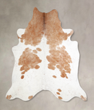 Brown and White Cowhide Rug #A34481