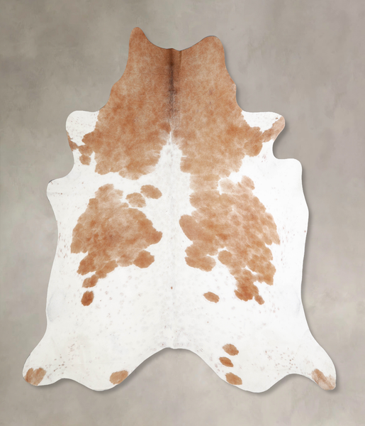 Brown and White Cowhide Rug #A34481