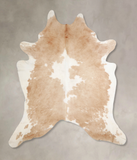 Beige and White Cowhide Rug #A34511