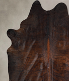 Dark Brindle Cowhide Rug #A34528