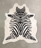 Zebra Cowhide Rug #A34543