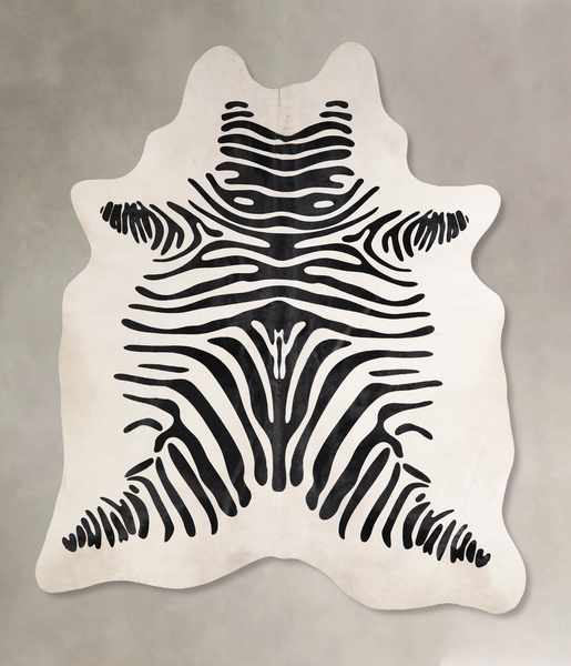 Zebra Cowhide Rug #A34565