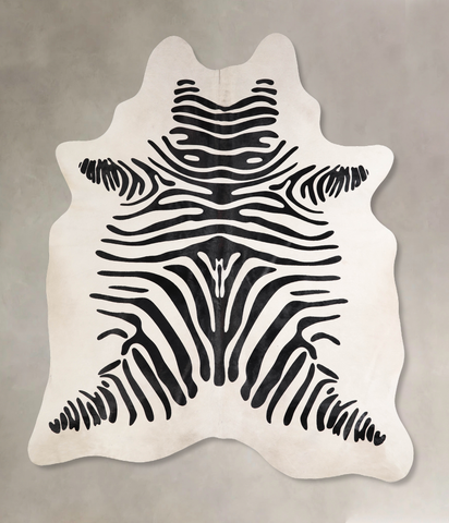 Zebra Cowhide Rug #A34565