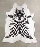 Zebra Cowhide Rug #A34572