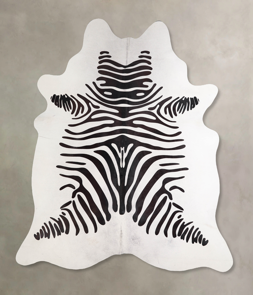 Zebra Cowhide Rug #A34572