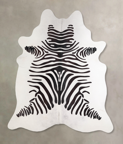 Zebra Cowhide Rug #A34572