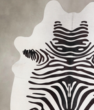 Zebra Cowhide Rug #A34572