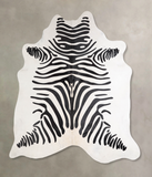 Zebra Cowhide Rug #A34597