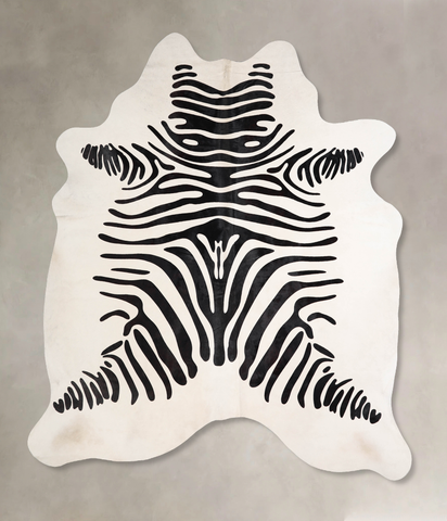 Zebra Cowhide Rug #A34600