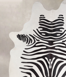 Zebra Cowhide Rug #A34605