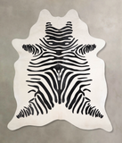 Zebra Cowhide Rug #A34624
