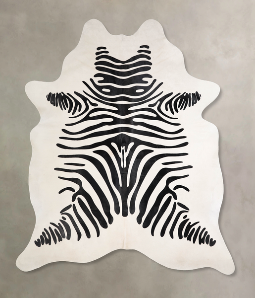 Zebra Cowhide Rug #A34624