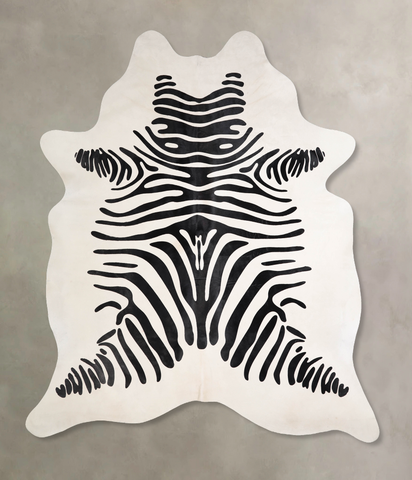Zebra Cowhide Rug #A34624