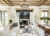 Zebra Cowhide Rug #A34624