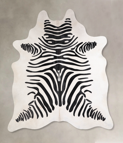 Zebra Cowhide Rug #A34627