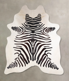 Zebra Cowhide Rug #A34634