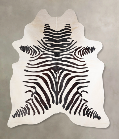 Zebra Cowhide Rug #A34634