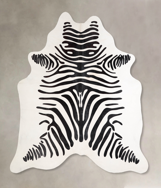 Zebra Cowhide Rug #A34637