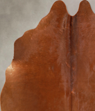 Solid Brown Cowhide Rug #A34644