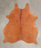 Solid Brown Cowhide Rug #A34649