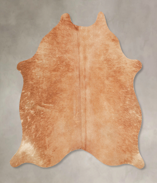 Solid Brown Cowhide Rug #A34653