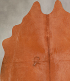 Solid Brown Cowhide Rug #A34658