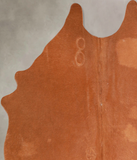 Solid Brown Cowhide Rug #A34666