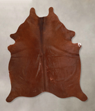 Solid Brown Cowhide Rug #A34667