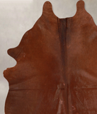 Solid Brown Cowhide Rug #A34667