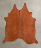 Solid Brown Cowhide Rug #A34671