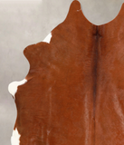 Solid Brown Cowhide Rug #A34682