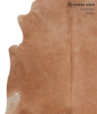 Solid Brown Cowhide Rug #A3470