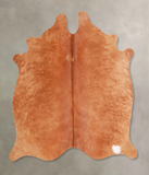 Solid Brown Cowhide Rug #A34713