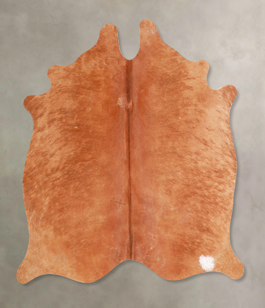 Solid Brown Cowhide Rug #A34713