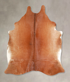 Solid Brown Cowhide Rug #A34720