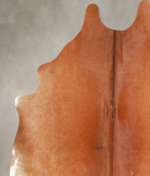 Solid Brown Cowhide Rug #A34720
