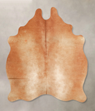 Solid Brown Cowhide Rug #A34742