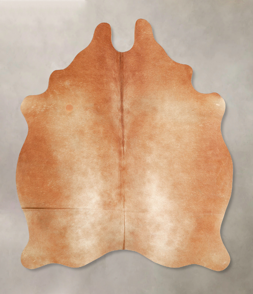 Solid Brown Cowhide Rug #A34742