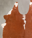 Brown and White Regular Cowhide Rug #A34778